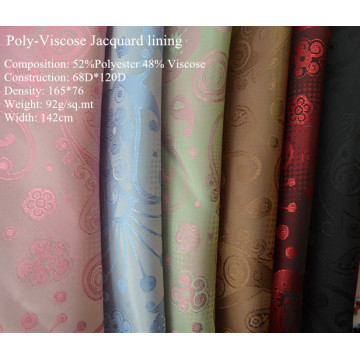 Jacquard poly-viscose pour garnissage